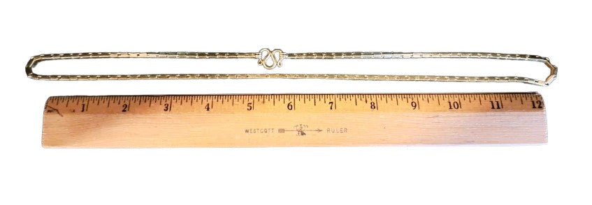 Stunning Baht Chain Necklace from Thailand- 24K Gold, 27" long- Unisex