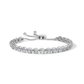 14K White Gold 6.00 Cttw Diamond 4”-10” Adjustable Bolo Tennis Bracelet (I-J Color, I1-I2 Clarity)-0