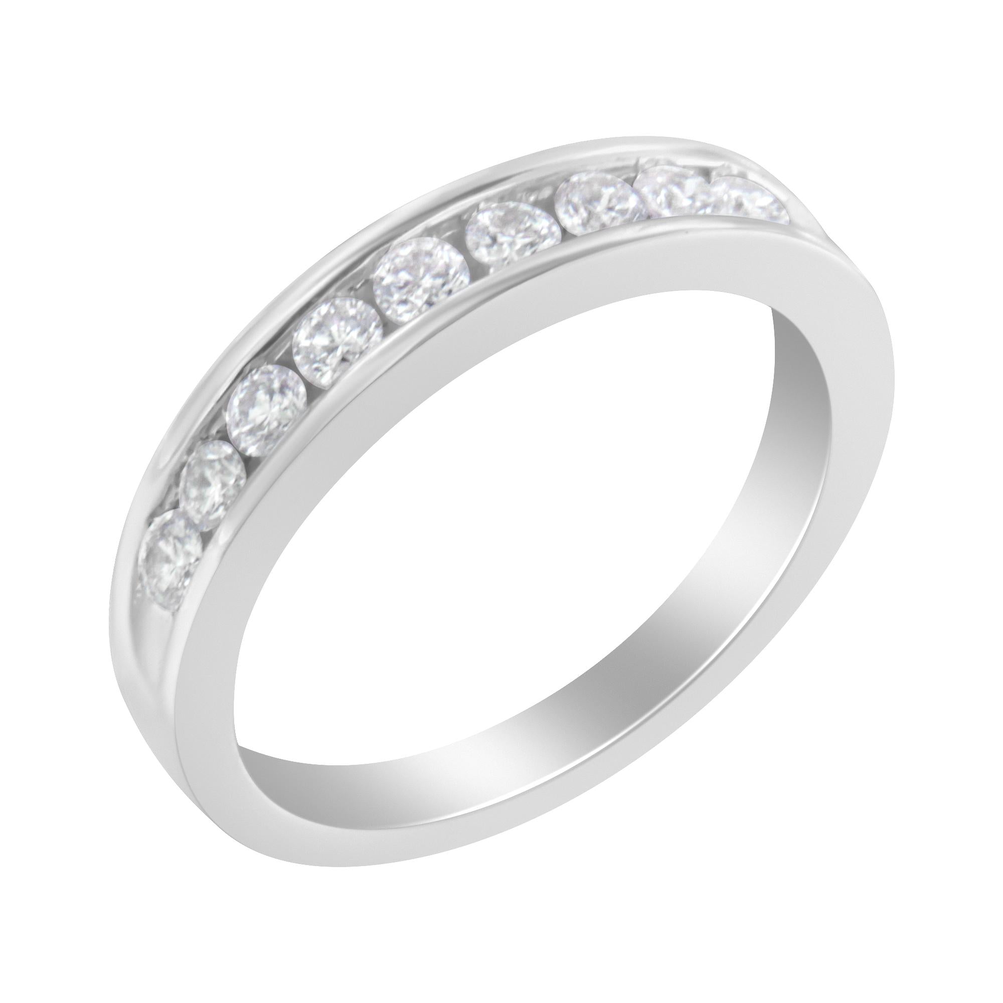 18K White Gold Round-Cut Diamond Ring (1/2 cttw, H-I Color, SI2-I1 Clarity)-0