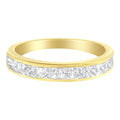 14KT Yellow Gold Diamond Channel Band Ring (1 cttw, H-I Color, SI2-I1 Clarity)-0
