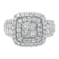14KT White Gold Round and Princess Diamond Ring (2 1/4 cttw, H-I Color, SI1-SI2 Clarity)-0