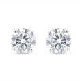 14k White Gold Solitaire Diamond Stud Earrings (1.5 cttw, H-I Color, SI1-SI2 Clarity)-0