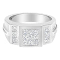 Men's 14K White Gold Diamond Cluster Ring (2 cttw, G-H Color, SI1-SI2 Clarity)-0