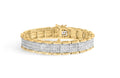 10K Yellow Gold 5.00 Cttw Round-Cut Diamond Link 7" Bracelet (J-K Color, I1-I2 Clarity)-0