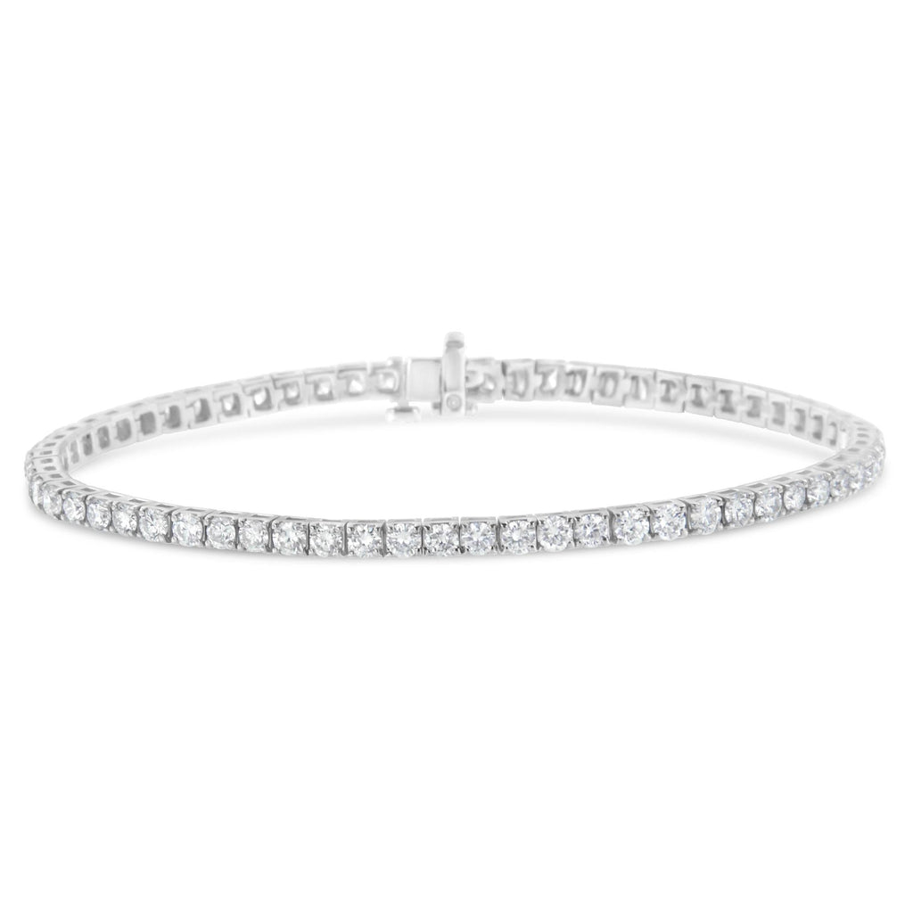 IGI Certified Diamond 14K White Gold Classic 7” Tennis Bracelet - Choice of Carat Weights-1