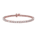 .925 Sterling Silver 1.0 Cttw Miracle-Set Diamond Round Faceted Bezel Tennis Bracelet (I-J Color, I3 Clarity)-0
