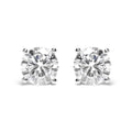 IGI Certified 14K White Gold 5.00 Cttw Round Brilliant-Cut Lab Grown Diamond Classic 4-Prong Stud Earrings with Screw Backs (F-G Color, SI1 Clarity)-0