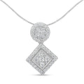 14K White Gold 1 cttw Diamond Pendant Necklace (H-I, I1-I2)-0