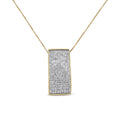 14K Yellow Gold Princess-Cut Diamond Pillar Pendant Necklace (1 5/8 cttw, H-I Color, SI1-SI2 Clarity)-0