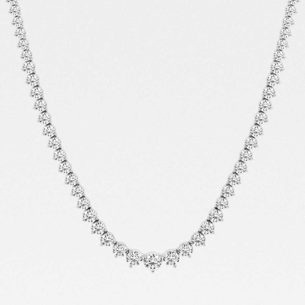 Graduated Riviera Necklace 10CTW-0