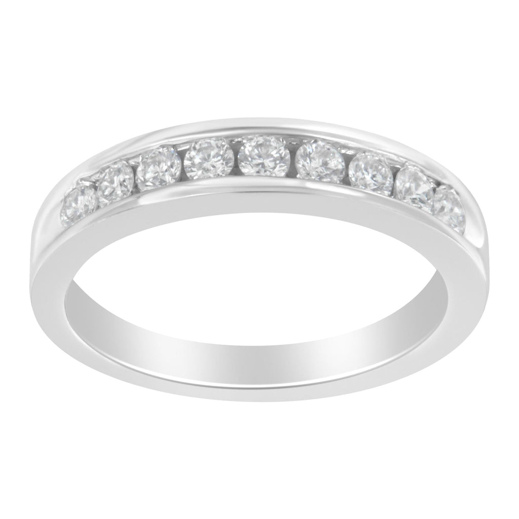18K White Gold Round-Cut Diamond Ring (1/2 cttw, H-I Color, SI2-I1 Clarity)-1