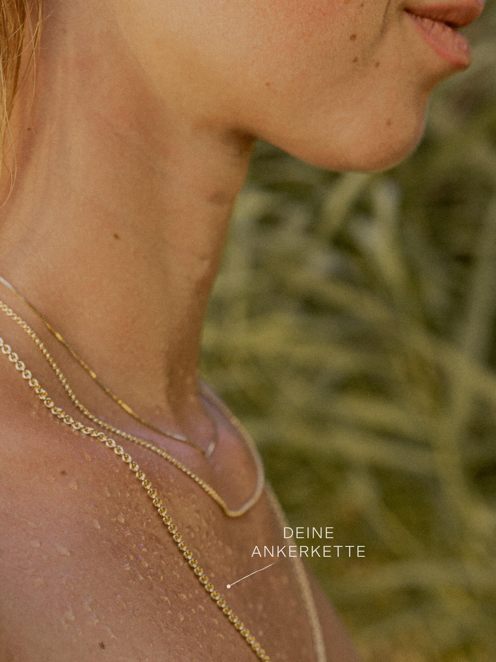 Ankerkette DELICATE Minimalistisch 14k Echtgold