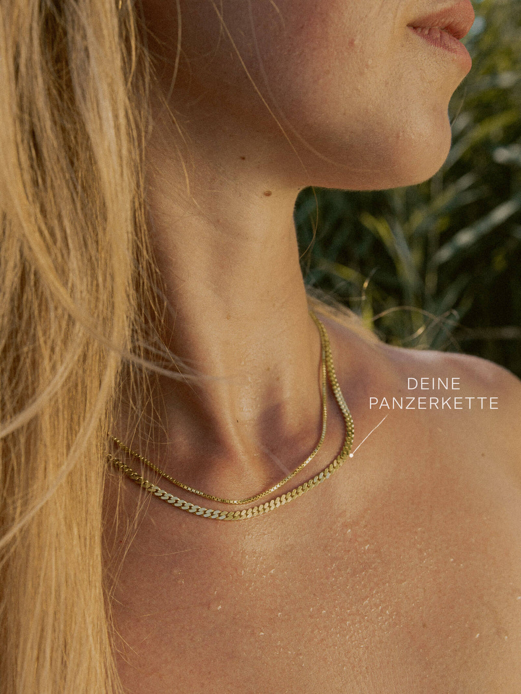 Panzerkette TIMELESS Modern 8k Gold