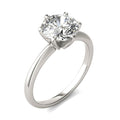 AGI Certified 3 CTW Lab Grown Diamond Solitaire Engagement Ring – G-VS Clarity, 14K White Gold-0