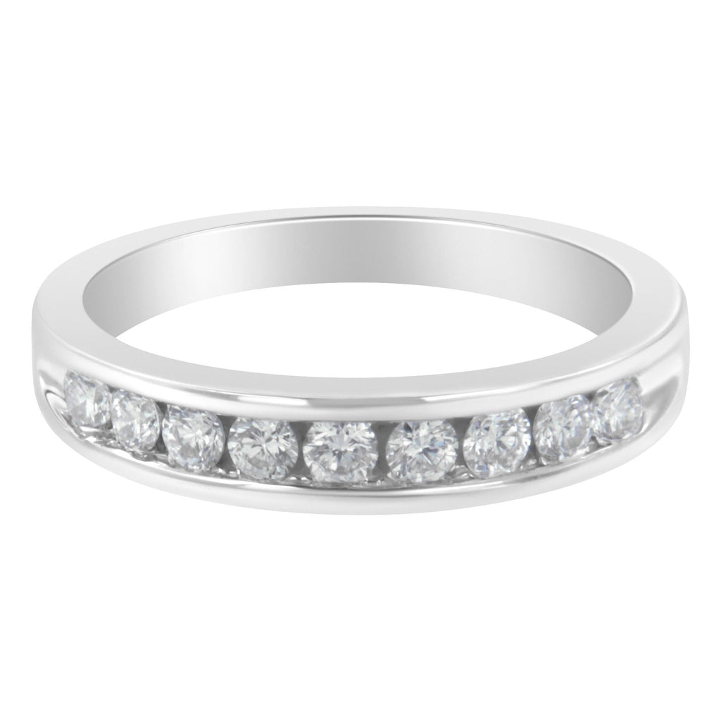 18K White Gold Round-Cut Diamond Ring (1/2 cttw, H-I Color, SI2-I1 Clarity)-2