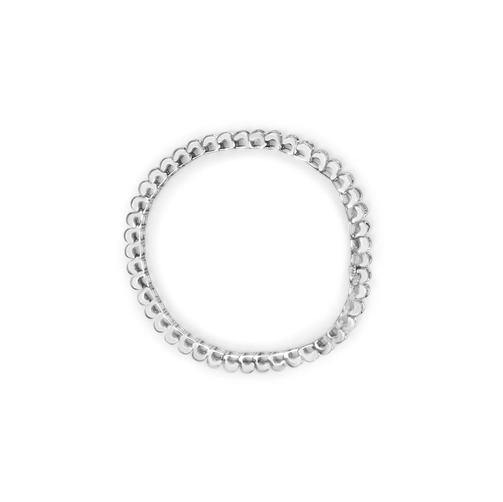 14K White Gold 5.00 Cttw Invisible Set Princess-Cut Diamond Belt and Buckle Tennis 7" Bracelet (H-I Color, SI1-SI2 Clarity)-2