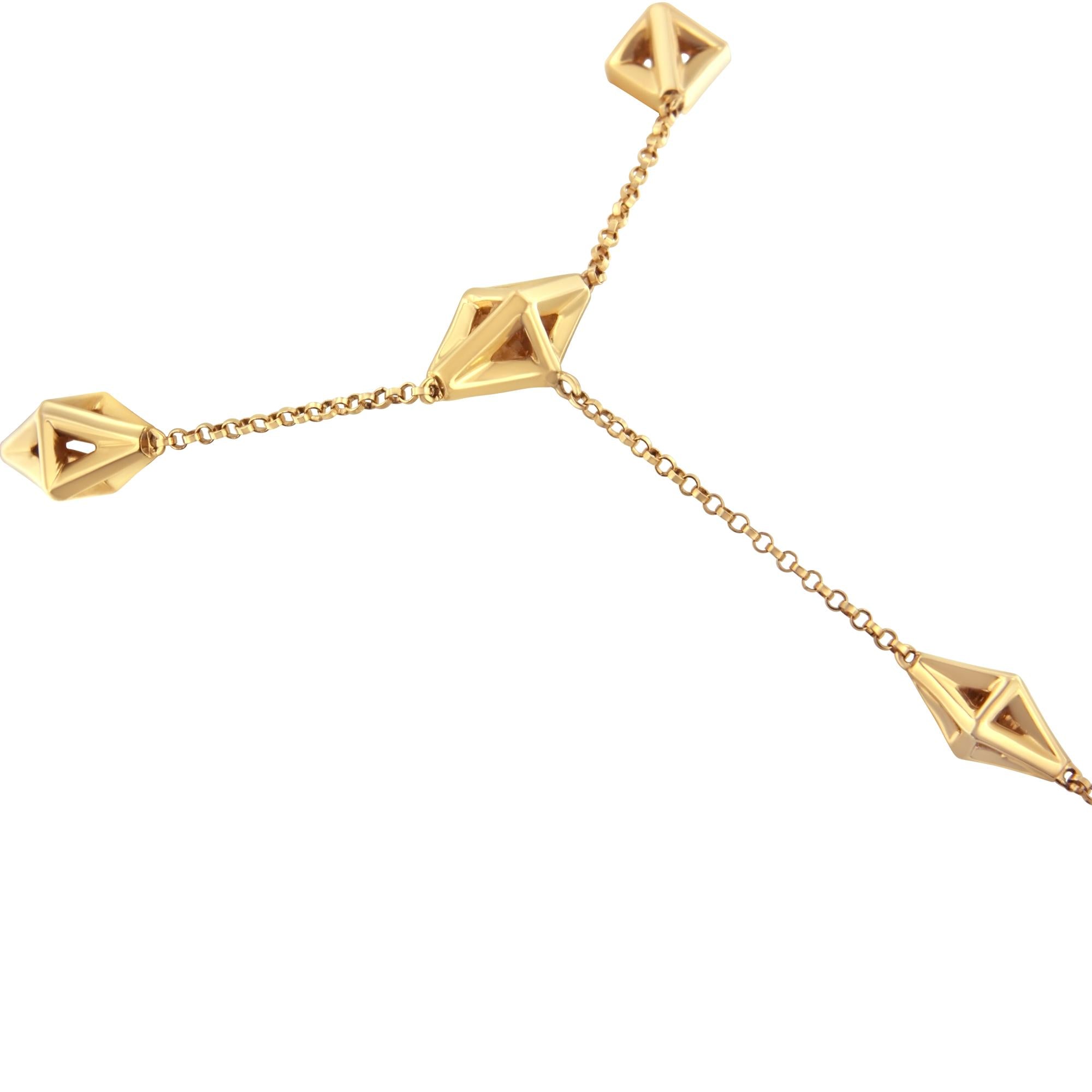 14K Yellow Gold 1/4 Cttw Diamond Ring and Bracelet Hand Chain (G-H Color, SI1-SI2 Clarity) - 7"-2