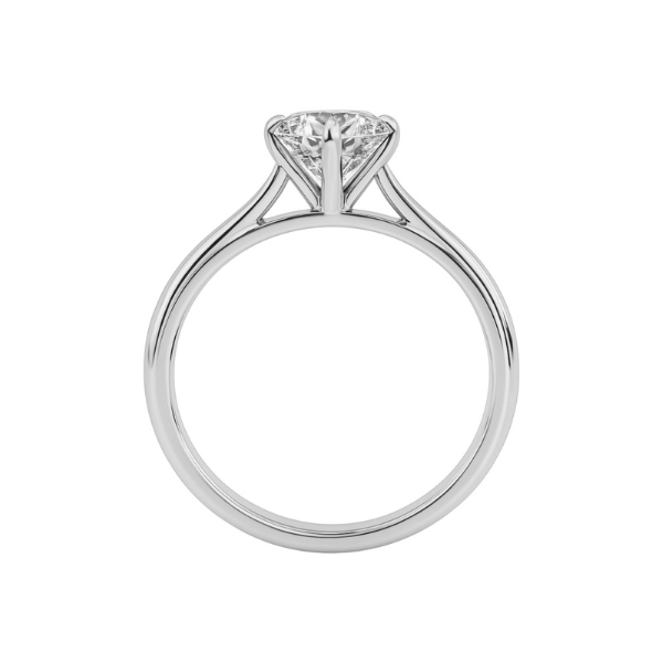 2 to 3 Carat Cathedral Setting Round Cut 6 Prong 14K Solid Gold Solitaire Diamond Ring