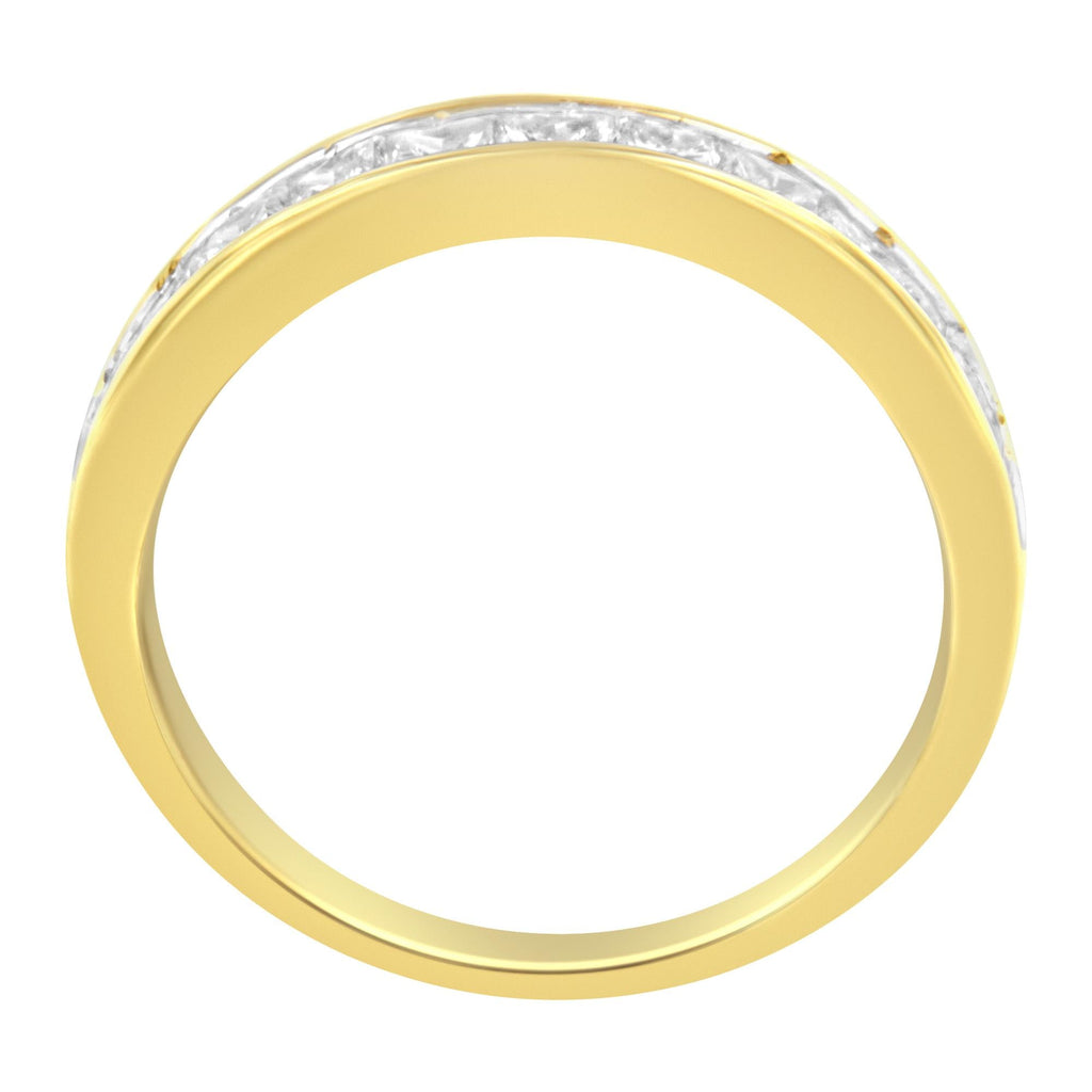 14KT Yellow Gold Diamond Channel Band Ring (1 cttw, H-I Color, SI2-I1 Clarity)-3