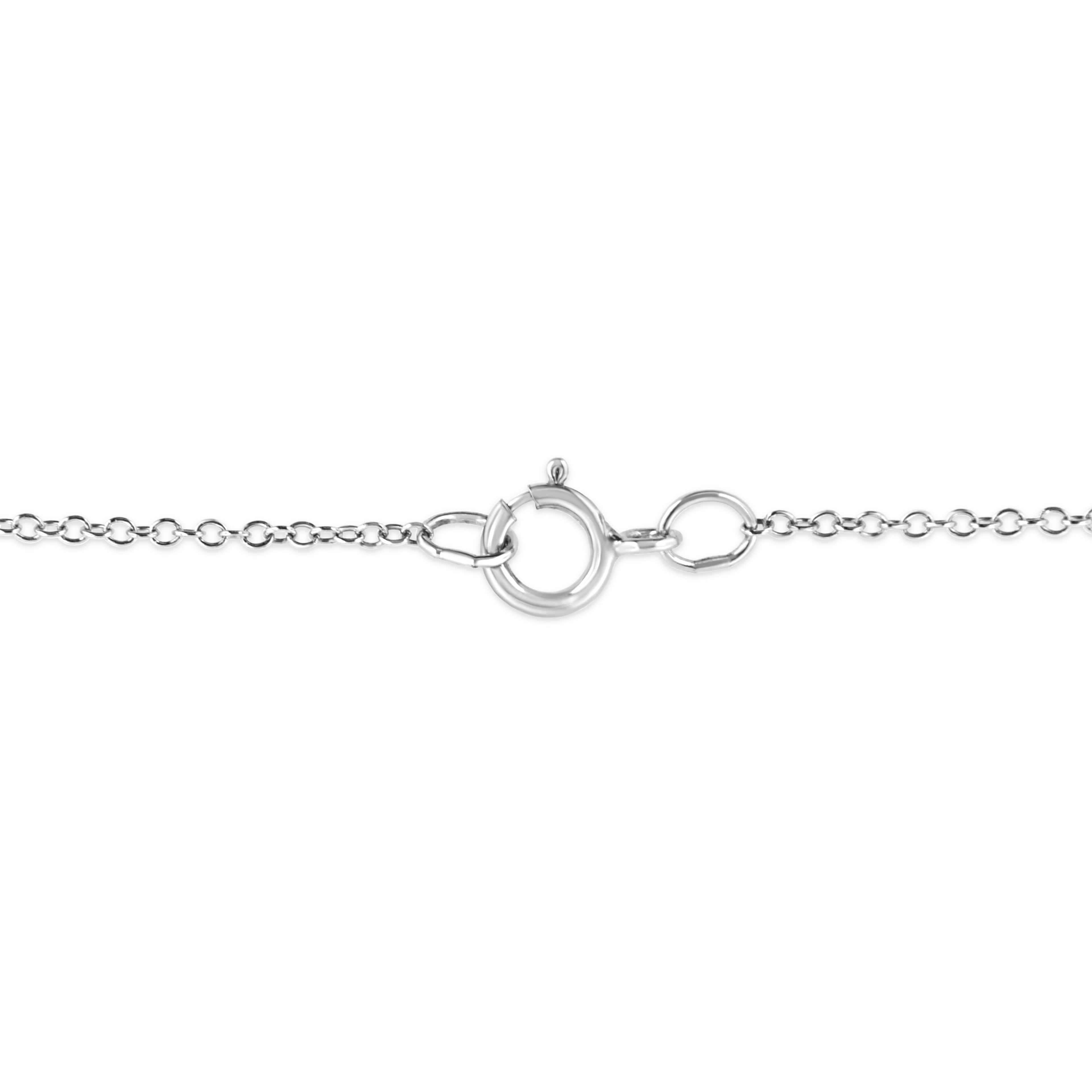 .925 Sterling Silver Prong-Set Diamond Accent Starfish 18" Pendant Necklace (I-J Color, I1-I2 Clarity)-3