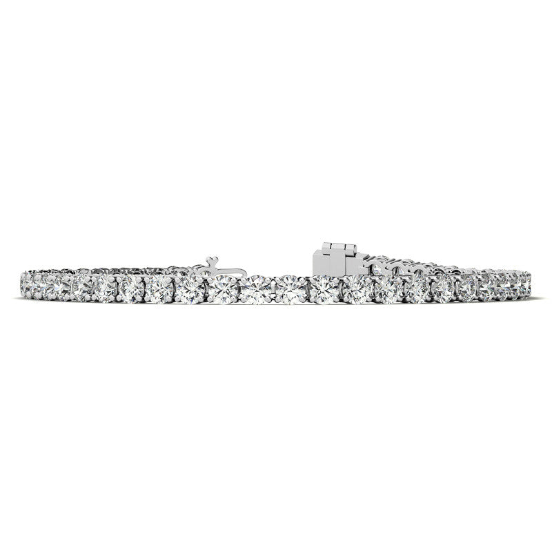 6.5 CTW Lab Grown Diamond Tennis Bracelet in 14kt White/Yellow Gold (G/VS) AGI Certified-3