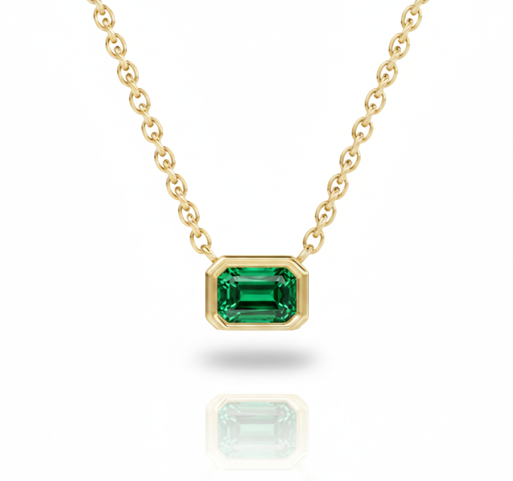 Alba Emerald Necklace-0