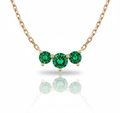 Trinity Radiance Emerald Necklace