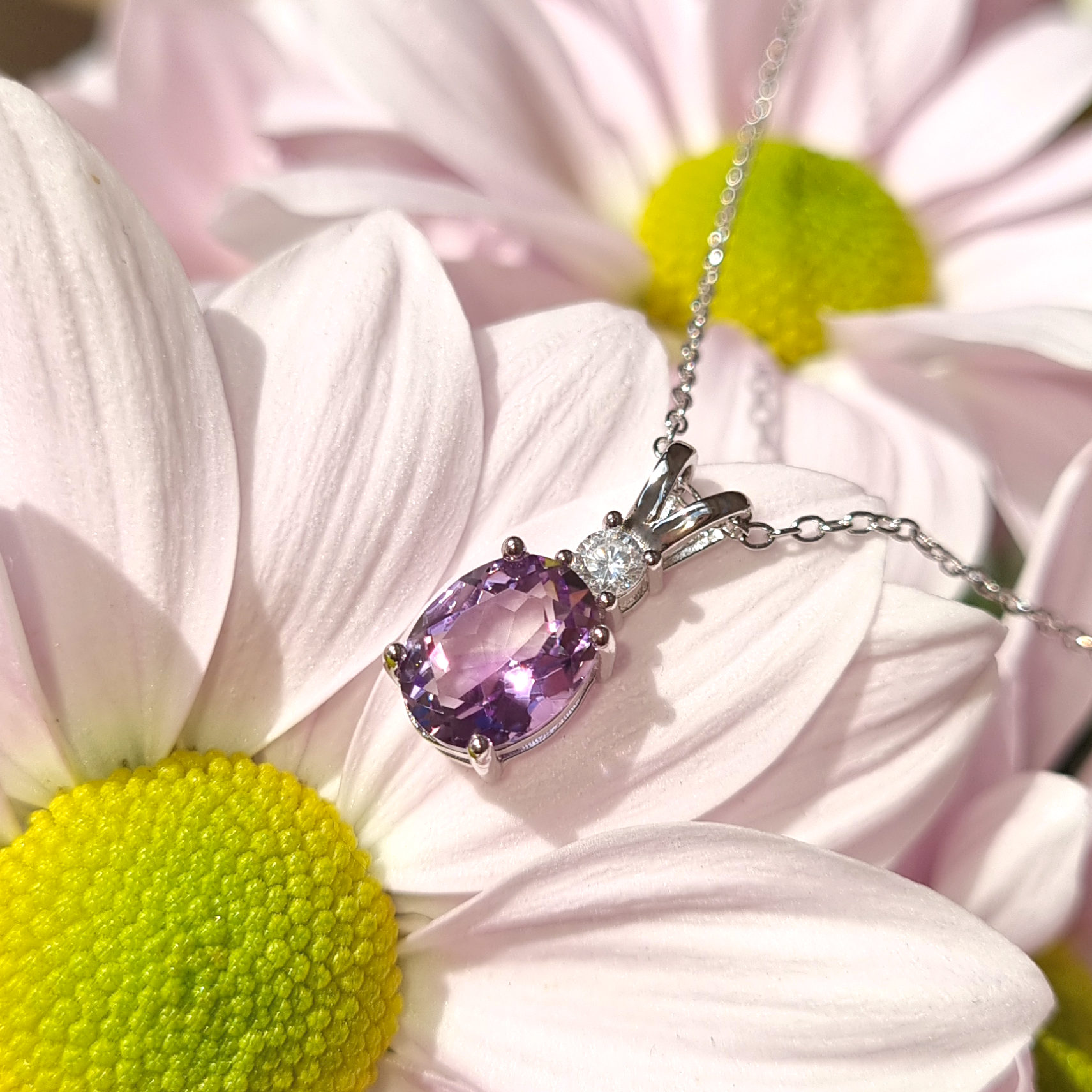 Essential Amethyst Jewellery Set in Sterling Silver