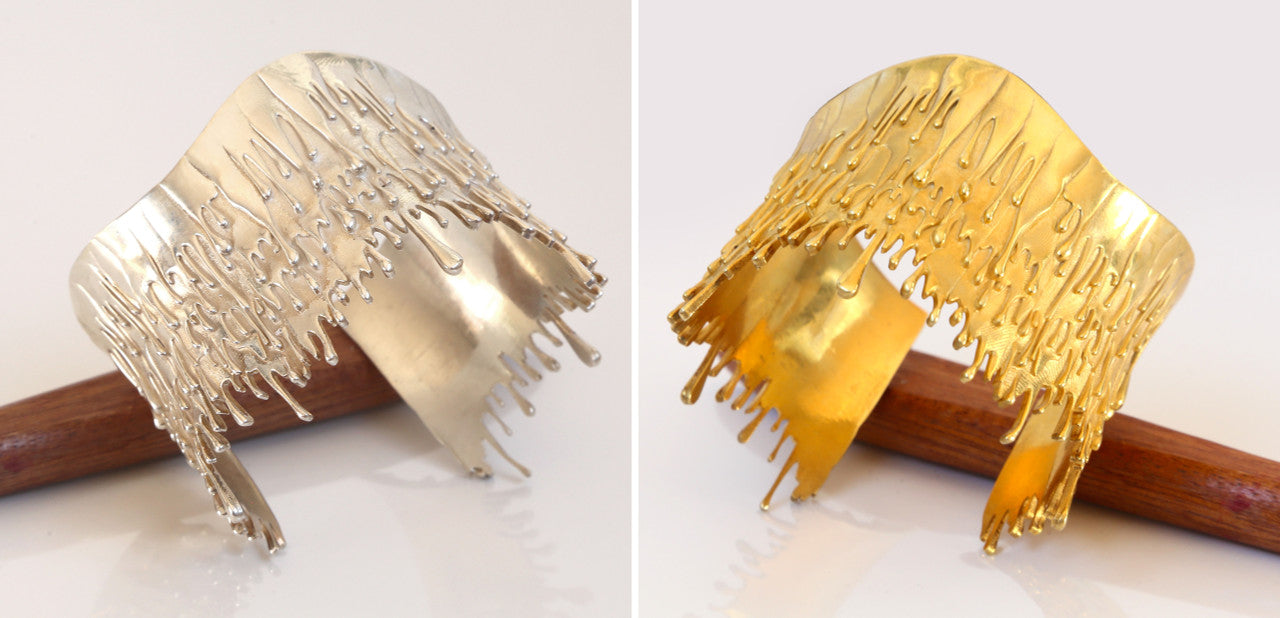 Antonio Wehrli Gravity Paint Drip Bracelet: Art into Jewelry-18K Gold