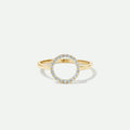 9ct Gold Lab Grown Diamond Round Ring