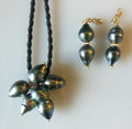 Tahitian Baroque Pearl Mega Set: Interchangeable Necklace/Bracelet, Earrings/Pendant