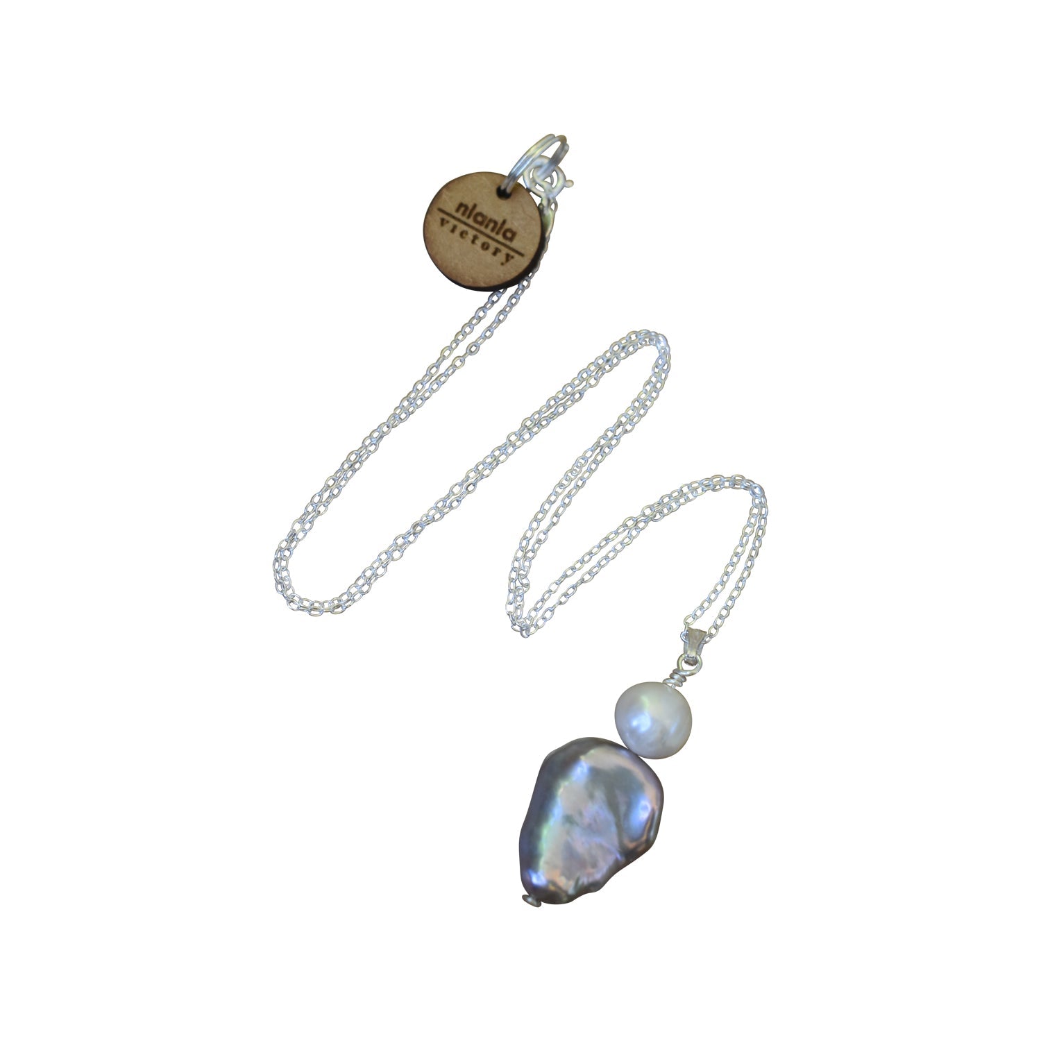 Silver Freshwater Pearl 925 Sterling Silver Necklace | by nlanlaVictory