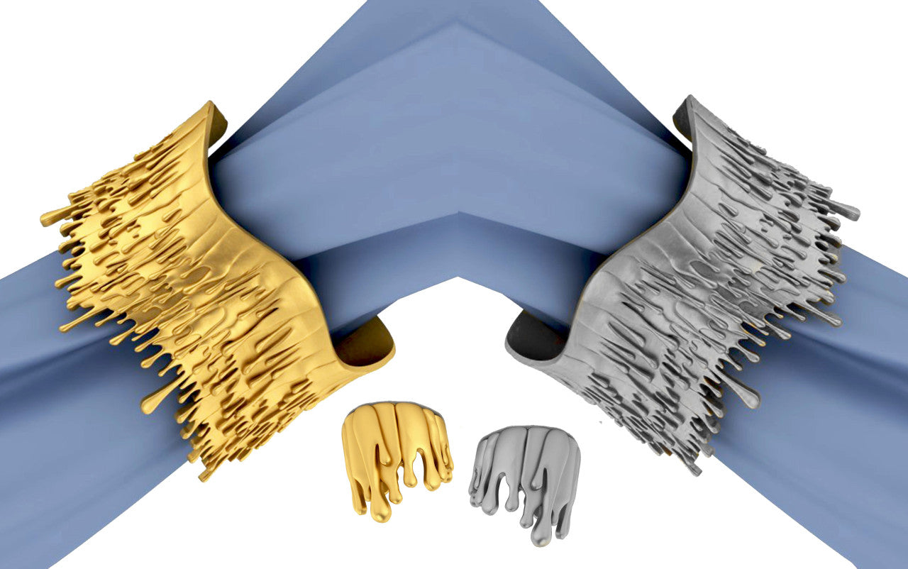 Antonio Wehrli Gravity Paint Drip Ring: Art into Jewelry-18K Gold