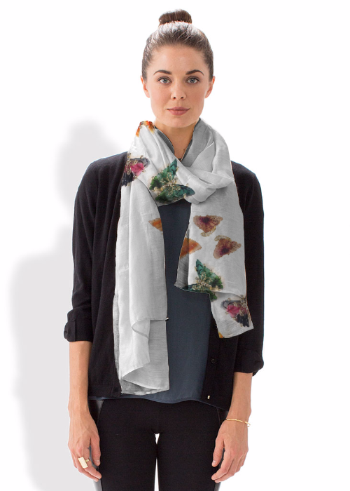 Handmade Butterfly Pin: Watermelon Tourmaline, Diamonds, 18K Gold