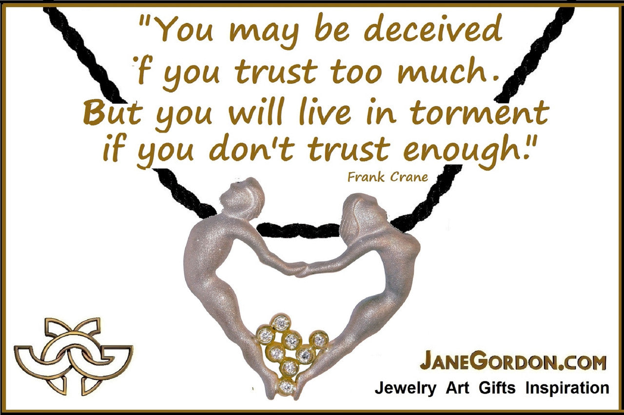 Lizards in Love Necklace: Diamonds in Solid 18K Gold & Sterling Silver. Love is Everywhere