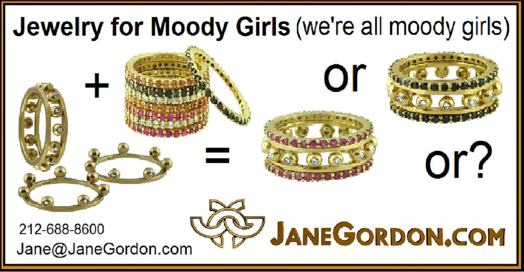 Crown Ring: Fullest Diamond Double Stack Set of Two: 18K Gold