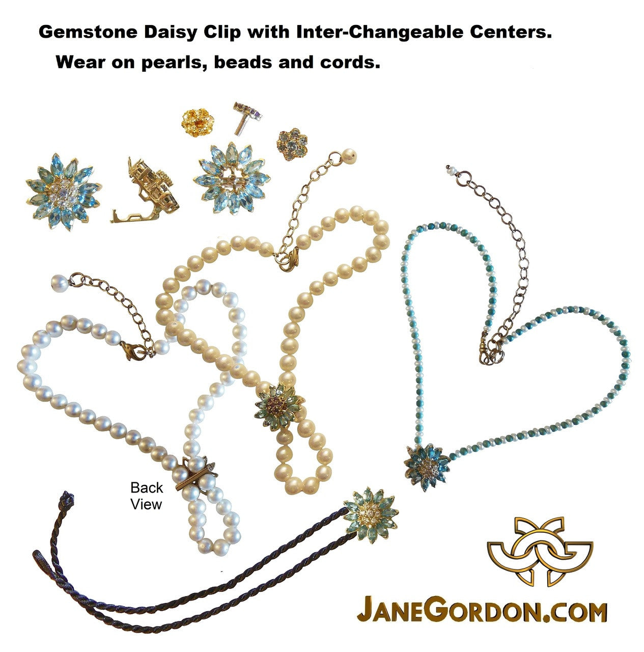 Sapphire Daisy Earrings: Pink, Yellow, Orange or White Sapphires in 18K Gold. Blue Sapphires Priced Separately.