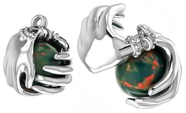 Leona's Healing Hands, Locket for Crystals or Essential Oils, 10K Gold