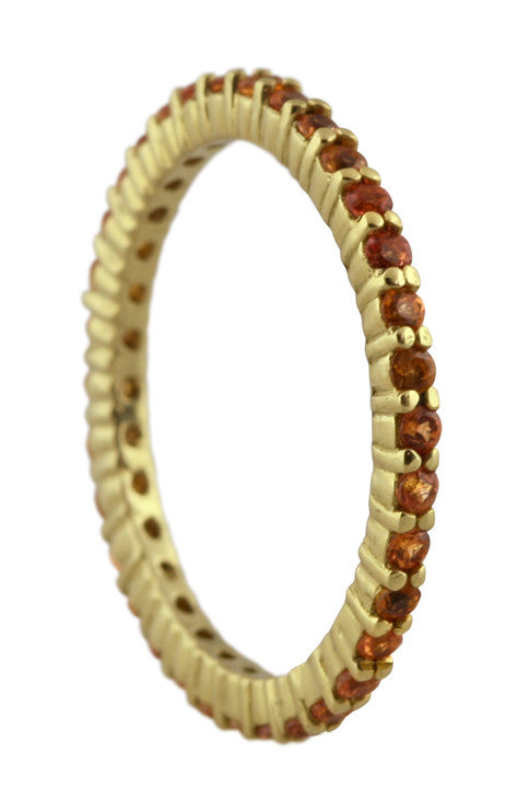 Stacking Rings-Eternity-Black diamonds-18K