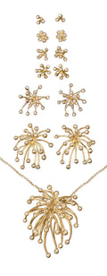 Superstar Earrings. Fireworks Jewelry-14K gold with diamonds: Life is a Celebration!