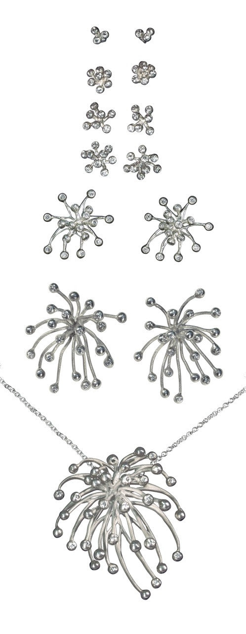 Superstar Necklace. Fireworks-14K gold with diamonds: Celebrate Life!