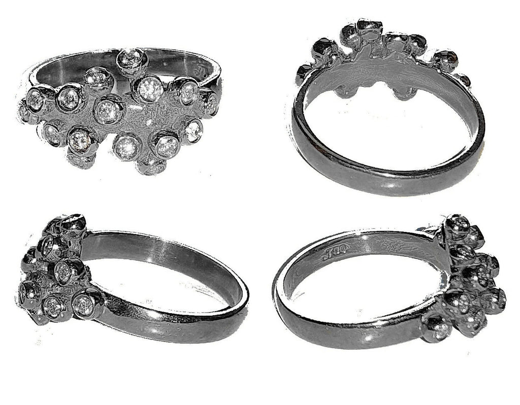 Grapes Ring, 18K Gold with Diamonds