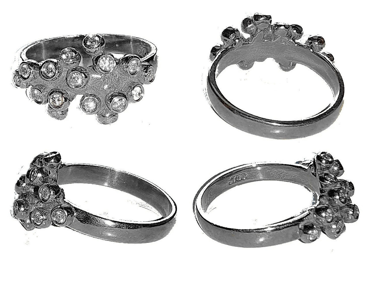 Grapes Ring, 18K Gold with Diamonds