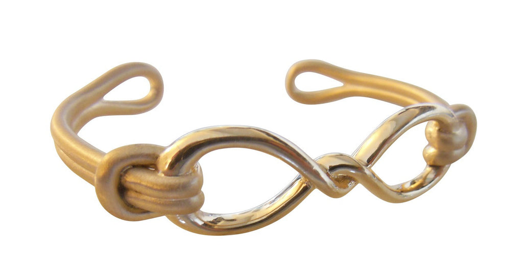 Infinity Knot Cuff Bracelet- 14K Gold. Wrap Yourself in Infinite Possibility