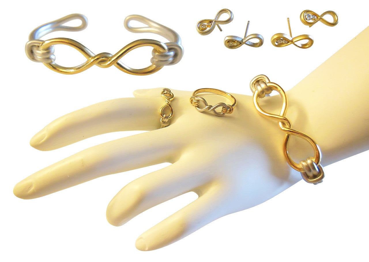 Infinity Knot Cuff Bracelet- 14K Gold. Wrap Yourself in Infinite Possibility