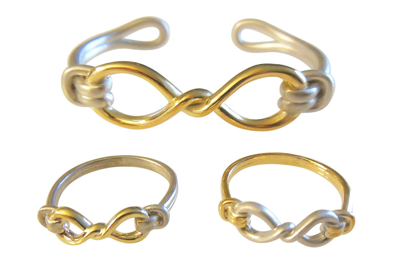Infinity Knot Cuff Bracelet- 14K Gold. Wrap Yourself in Infinite Possibility