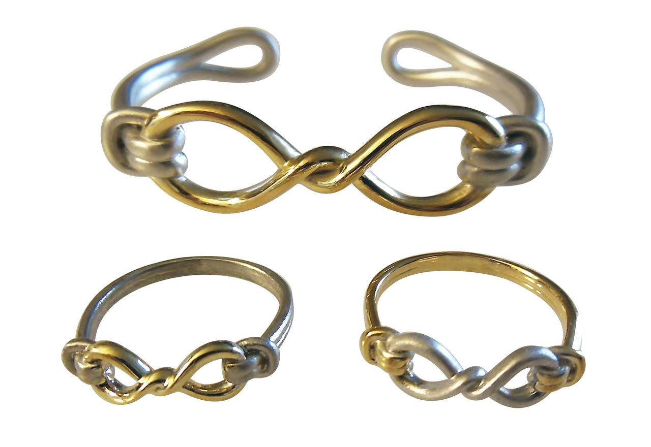 Infinity Knot Cuff Bracelet- 14K Gold. Wrap Yourself in Infinite Possibility