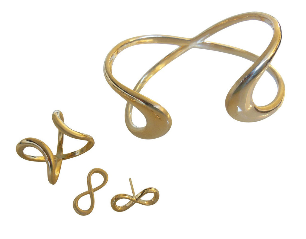 Infinity Cuff Bracelet- 18K gold. Celebrate the Infinite of Everything!