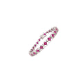 Ruby and Diamond Bracelet in 18K White Gold - KGD 40783