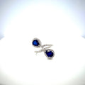 Sapphire and Diamond Ring in 18K White Gold - KGR 16002